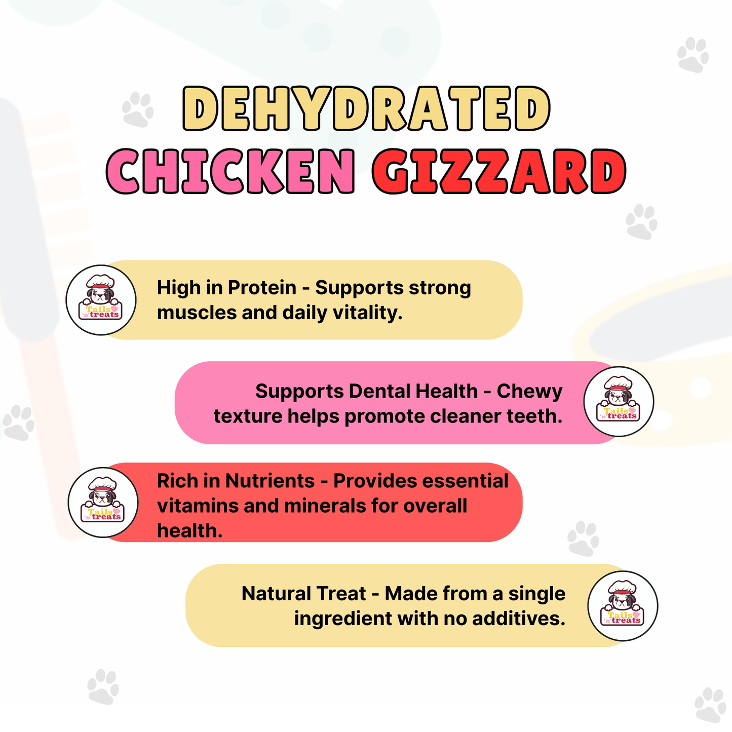 Dehydrated Chicken Gizzard