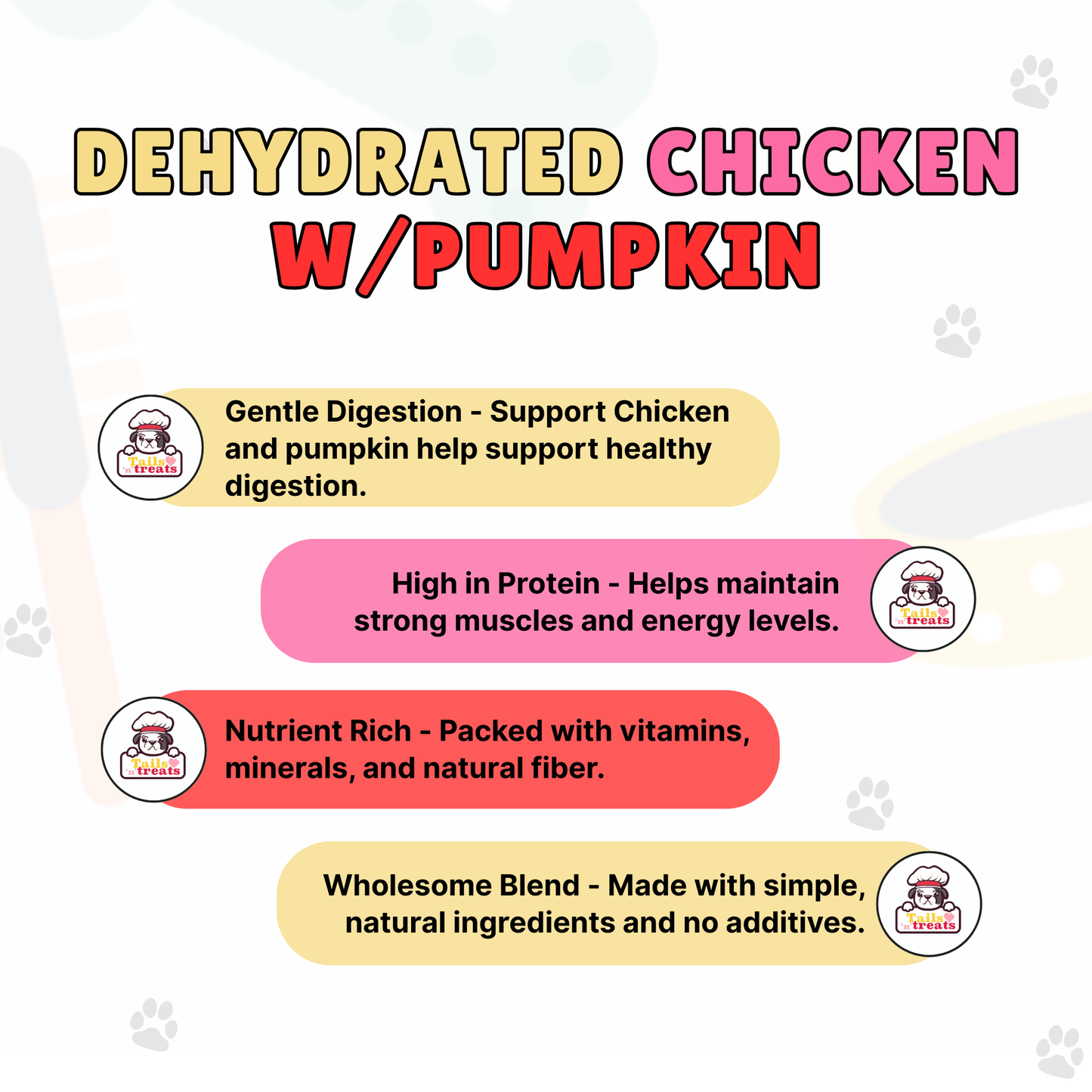 Dehydrated Chicken with Pumpkin