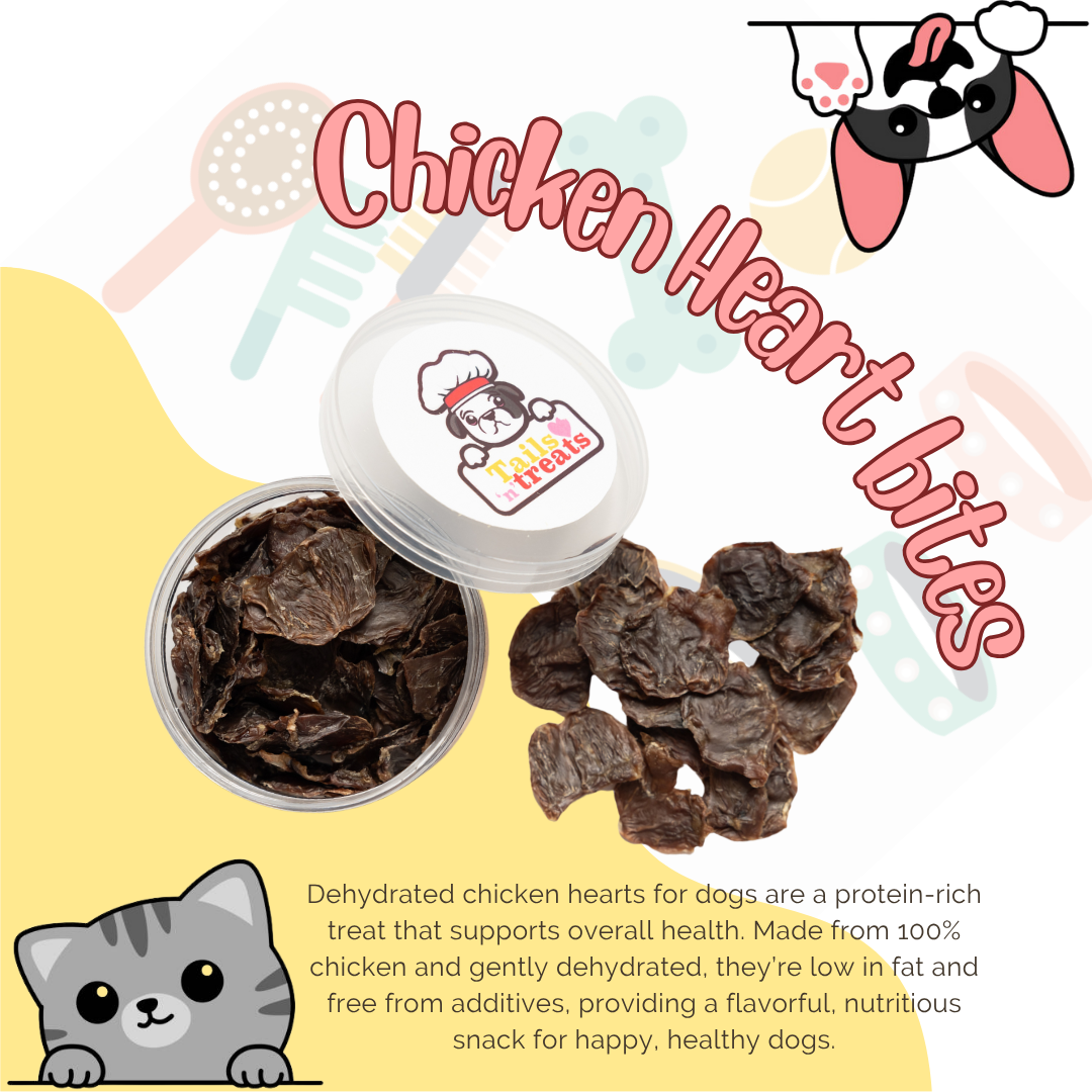 Dehydrated Chicken Heart Bites