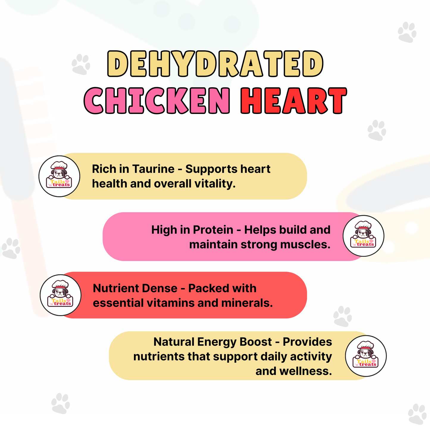 Dehydrated Chicken Heart Bites