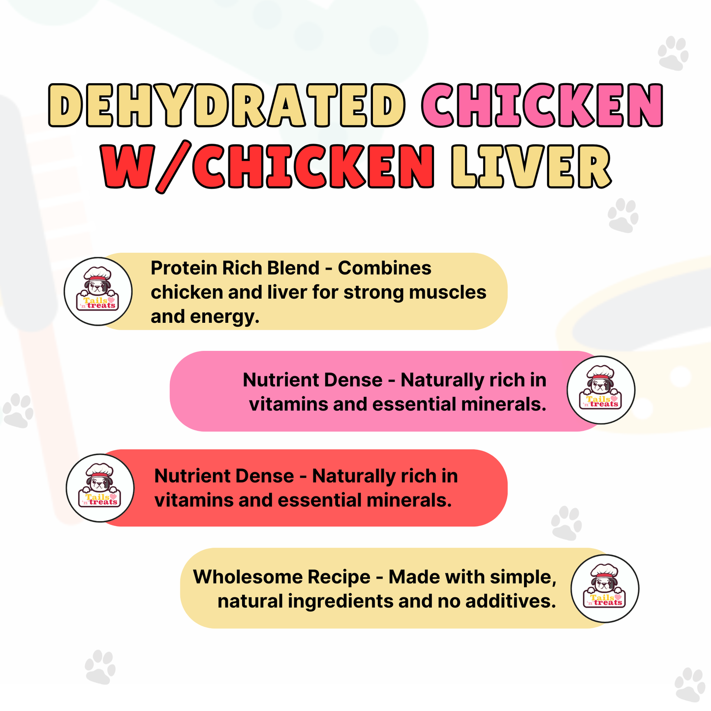 Dehydrated Chicken with Liver