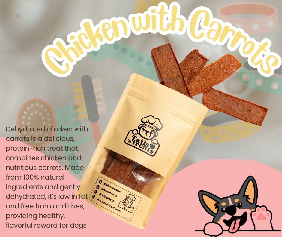 Dehydrated Chicken with Carrots